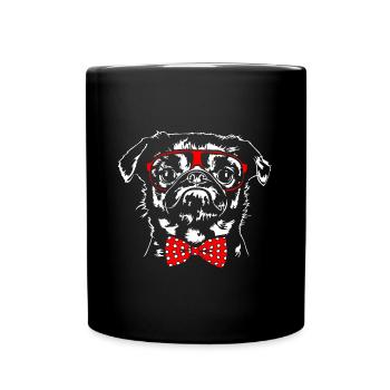 PETIT BRABANCON Hund Brille Hunde Wilsigns - Tasse einfarbig - Schwarz - Vorne