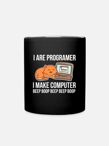 Programmierer-Chat-Humor für Coder und - Tasse einfarbig - Schwarz