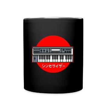 Synthétiseur producteur de musique électronique Waveform - Mug uni - noir - Devant