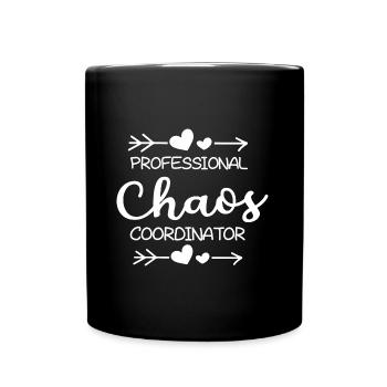 Coordinatrice professionnelle du chaos Enseignante de maternelle - Mug uni - noir - Devant