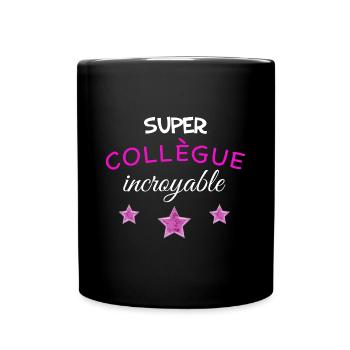 Super collègue incroyable - Mug uni - noir - Devant