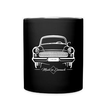 Wartburg 311 - Made in Eisenach - DDR - Tasse einfarbig - Schwarz - Vorne