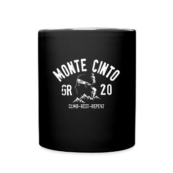 Monte cinto GR 20 climb rest repeat - Mug uni - noir - Devant