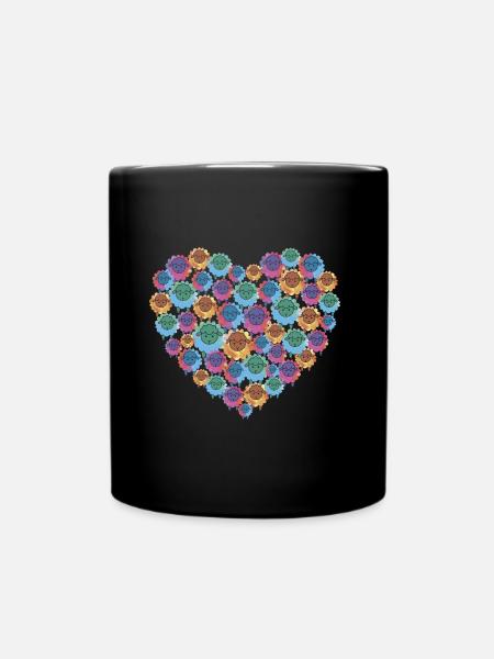 Moutons Moutons islandais Moutons islandais multicolores - Mug uni - noir