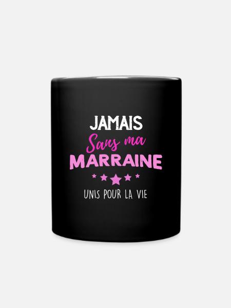 bisou marraine bébé marraine - Mug uni - noir