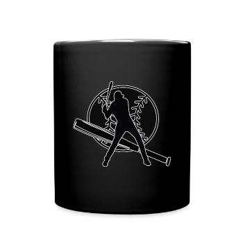 Joueur de baseball Baseball Batteur de batte de baseball - Mug uni - noir - Devant