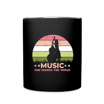 Musician Music Rhythm Clef - Full Colour Mug - black - Front