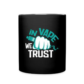 E-Cigarette E-Shisha Vapor Liquid - Full Colour Mug - black - Front