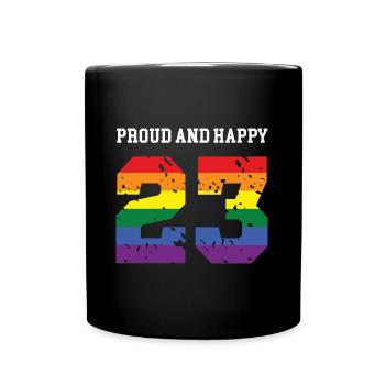 23 Geburtstag Glückwunsch zum 23th birthday years - Tasse einfarbig - Schwarz - Vorne