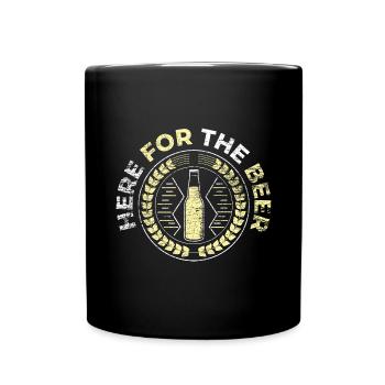 Beer Beer Drinker Party Pub Alcohol - Full Colour Mug - black - Front