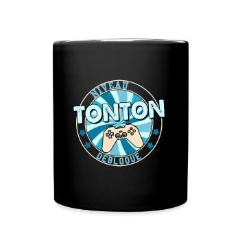 Niveau Tonton Débloqué Idée Cadeau Homme Oncle - Mug uni - noir - Devant