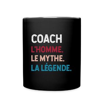 Le Coach Le Meilleur Du Monde - Mug uni - noir - Devant