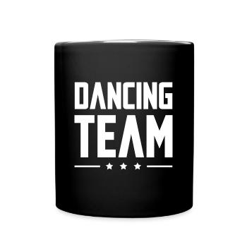 Dancing Team - Tasse einfarbig - Schwarz - Vorne