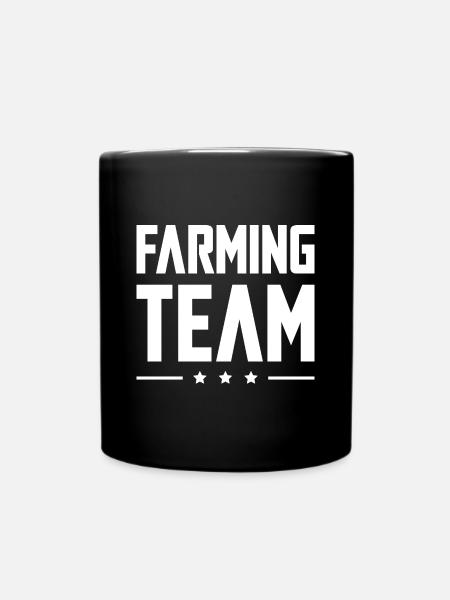 Farming Team - Tasse einfarbig - Schwarz