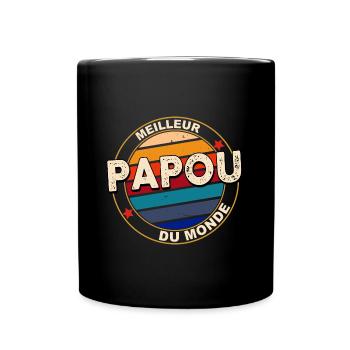 Meilleur Papou Du monde Cadeau Fête - Mug uni - noir - Devant