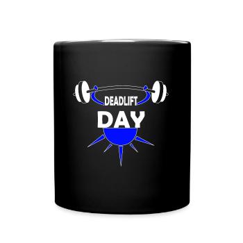 Deadlift Day Barbell Powerlifting Squats Gym - Mug uni - noir - Devant