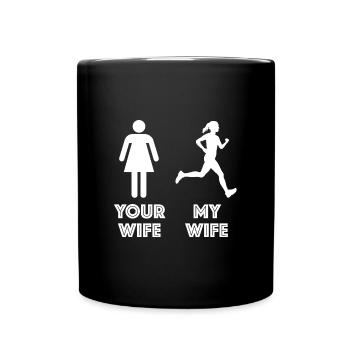 Votre femme - Ma femme | Fitness, sport, entraînement - Mug uni - noir - Devant