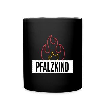 Pfalzkinder Pfalz Pfälzer Rheinland-Pfalz Weinfest - Tasse einfarbig - Schwarz - Vorne