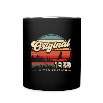 Geboren 1953 Jahrgang 70 Geburtstag Geschenk - Tasse einfarbig - Schwarz - Vorne