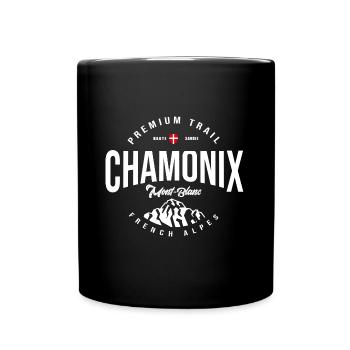 Trail Chamonix ultra trail Mont Blanc - Mug uni - noir - Devant