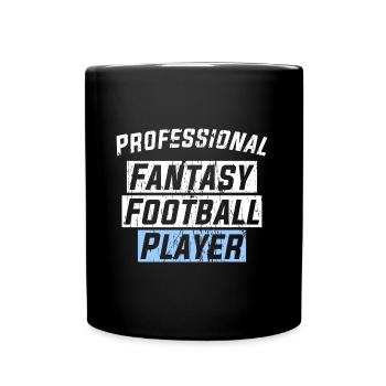 Professional Fantasy Football Player - Tasse einfarbig - Schwarz - Vorne