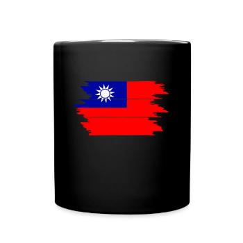 Taiwan - Tasse einfarbig - Schwarz - Vorne