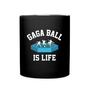 Gaga Ball Ist Life Sports Champion - Tasse einfarbig - Schwarz - Vorne