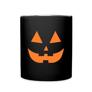 Halloween Grimace Halloween Costume Visage de citrouille - Mug uni - noir - Devant