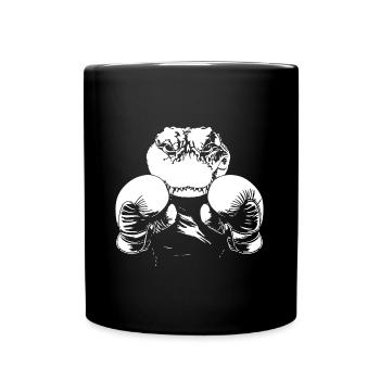 Alligator Boxer Kampfsport MMA - Tasse einfarbig - Schwarz - Vorne