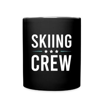 Équipe de ski - Mug uni - noir - Devant