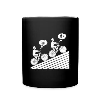 E-Bike EBike E Bike - Tasse einfarbig - Schwarz - Vorne