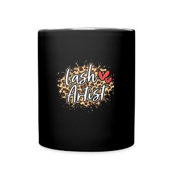 Kosmetik Make-up Kosmetikerin - Tasse einfarbig - Schwarz - Vorne