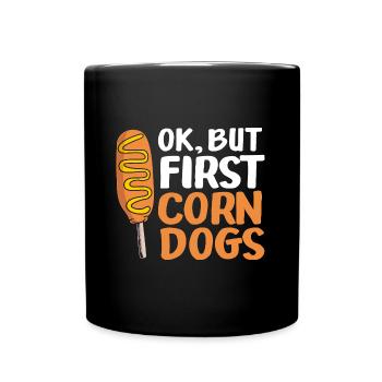 Chien de maïs - Mug uni - noir - Devant