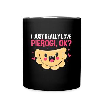 Pierogi Poland Polish - Full Colour Mug - black - Front