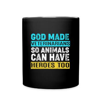 Veterinarian Veterinary Medicine Veterinarian - Full Colour Mug - black - Front