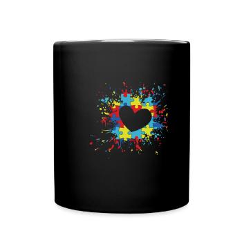Sensibilisation à l'autisme t-shirt - Mug uni - noir - Devant