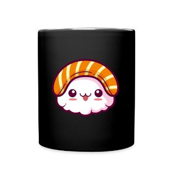 Sushi kawaii - Full Colour Mug - black - Front
