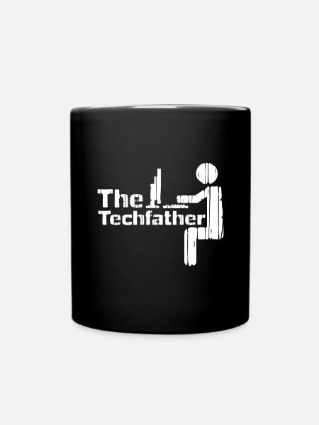 Informatik Papa - Tasse einfarbig - Schwarz
