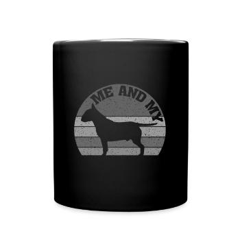 Moi et mon Bull Terrier | Mon bull terrier - Mug uni - noir - Devant