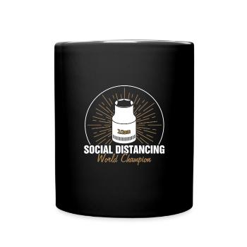 10mm Socket Social Distancing World Champion - Tasse einfarbig - Schwarz - Vorne