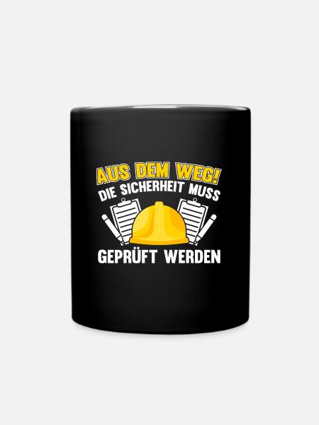 Arbeitssicherheit Fachkraft aus dem Weg Sifa - Tasse einfarbig - Schwarz