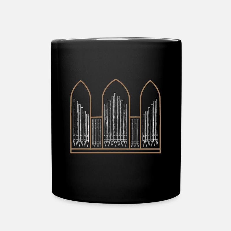 Orgelspieler Orgel Pfeifenorgel Organist - Tasse einfarbig - Schwarz