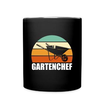 Gartenbau Gärtnern Gartenchef Gärtner Geschenk - Tasse einfarbig - Schwarz - Vorne