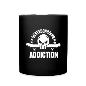 Skateboard Skateboard Skateboarder Patinage - Mug uni - noir - Devant