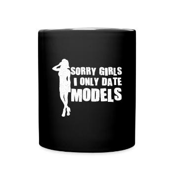 Model Only dates Models Model Dimensions - Full Colour Mug - black - Front