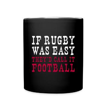 Rugby facile Ils l’appelleraient Football Angleterre Rugby - Mug uni - noir - Devant