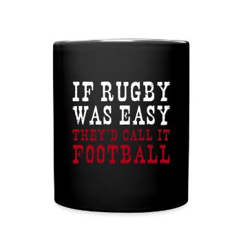 Le rugby était facile Ils l’appelleraient Football Japan Rugby - Mug uni - noir - Devant