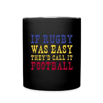 Rugby facile Ils l’appelleraient Football Roumanie Rugby - Mug uni - noir - Devant