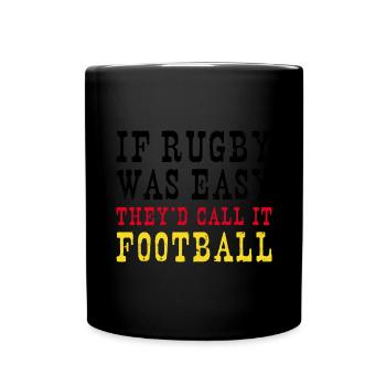 Rugby facile Ils l’appelleraient Football Allemagne Rugby - Mug uni - noir - Devant