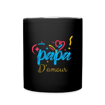 Papa Un Message Pour Toi Papa D'Amour - Mug uni - noir - Devant
